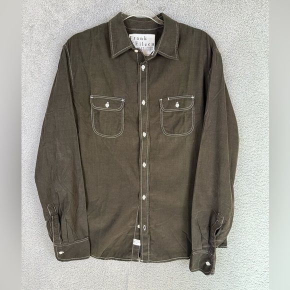 Frank & Eileen Tops - Frank & Eileen brown Button-Up Shirt